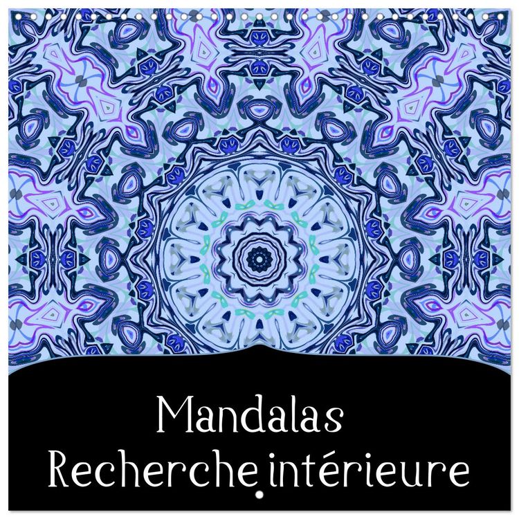 Produktbild: Mandalas Recherche int&eacute;rieure (Calendrier mural carr&eacute; 2026 30x30 cm) Calendrier double avec une page pour vos prises de notes
