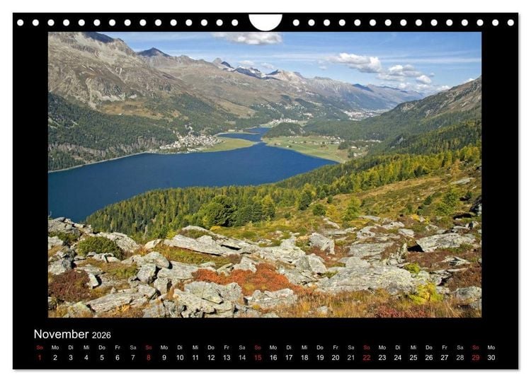 Produktbild: Oberengadin (Wandkalender 2026 DIN A4 quer), CALVENDO Monatskalender