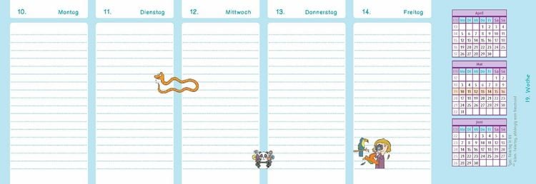 Produktbild: Der Wochen-Tischkalender f&uuml;r das Schuljahr 2026/2027