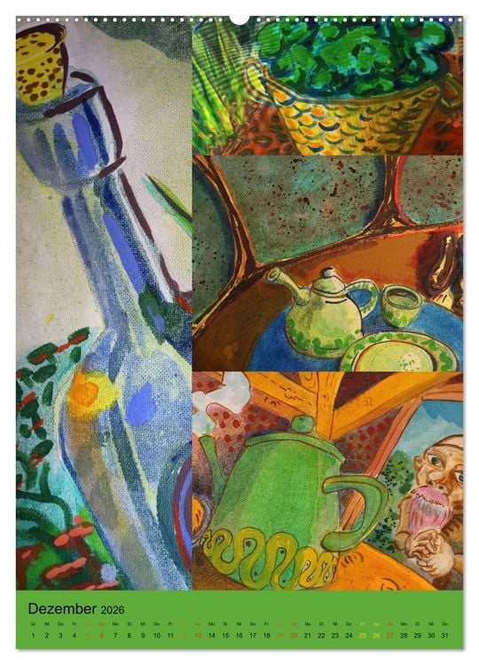 Produktbild: Thilia. Reise durch Mittelerde. Acrylmalerei von Michael Weiler. (Wandkalender 2026 DIN A2 hoch), CALVENDO Monatskalender