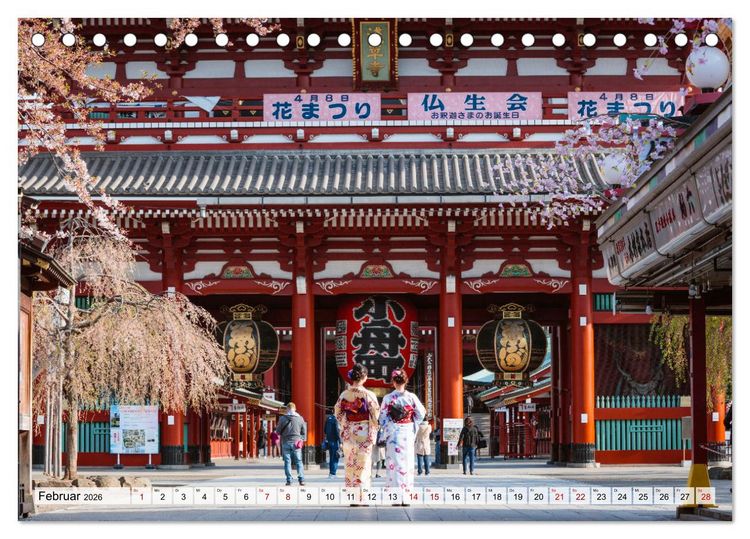 Produktbild: Japan - Traditionen und Modernit&auml;t (Tischkalender 2026 DIN A5 quer), CALVENDO Monatskalender