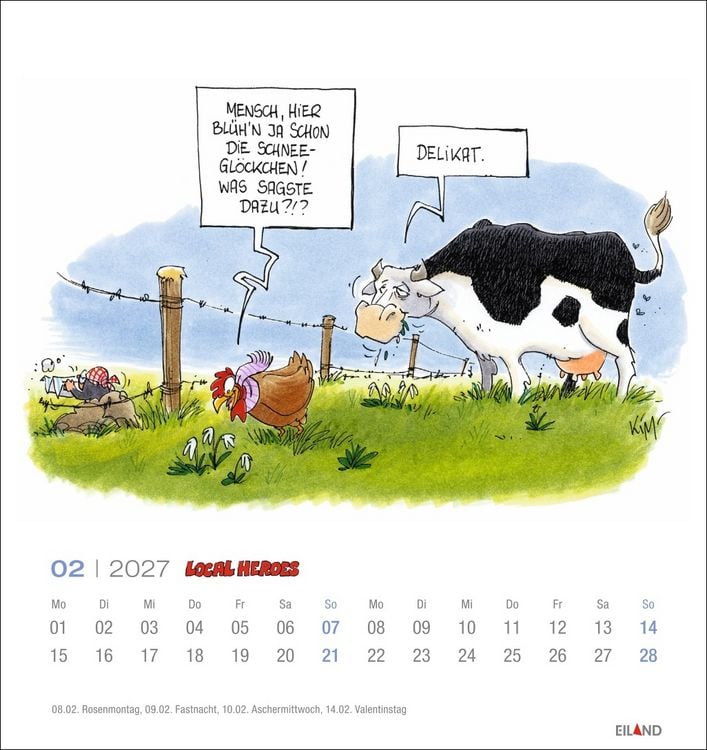 Produktbild: Local Heroes Postkartenkalender 2027 - Vom Leben hinter&acute;m Deich