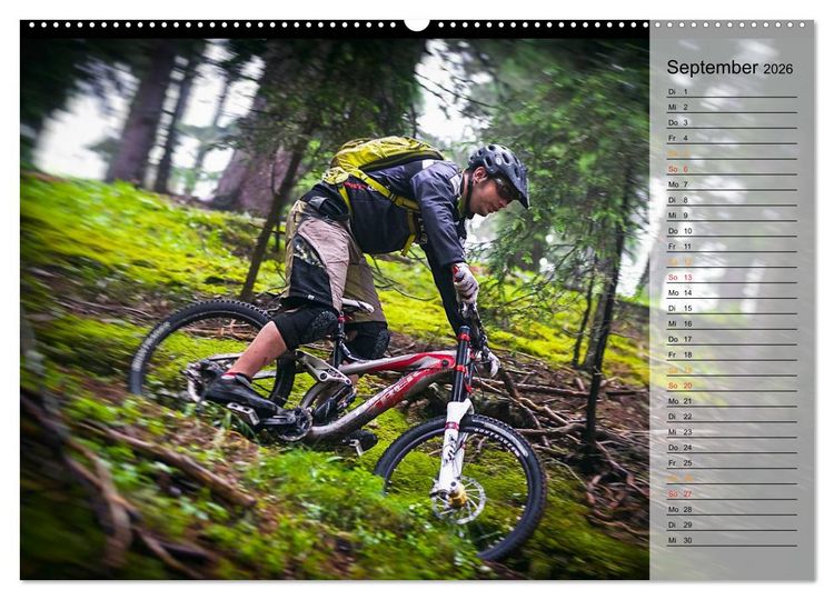 Produktbild: Downhill Moments (hochwertiger Premium Wandkalender 2026 DIN A2 quer), Kunstdruck in Hochglanz