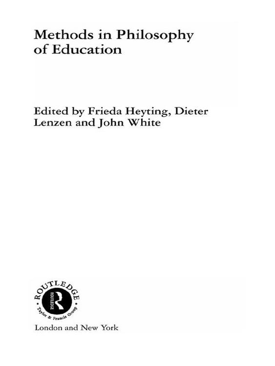 Produktbild: Methods in Philosophy of Education