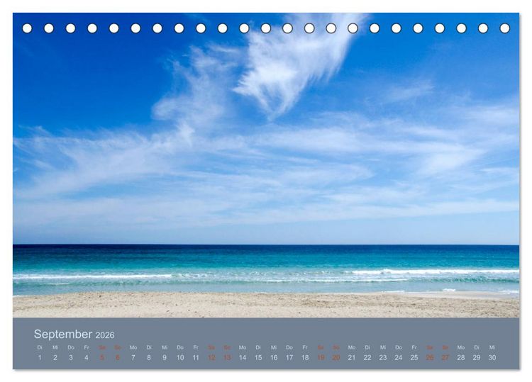 Produktbild: Tag am Meer (Tischkalender 2026 DIN A5 quer), CALVENDO Monatskalender
