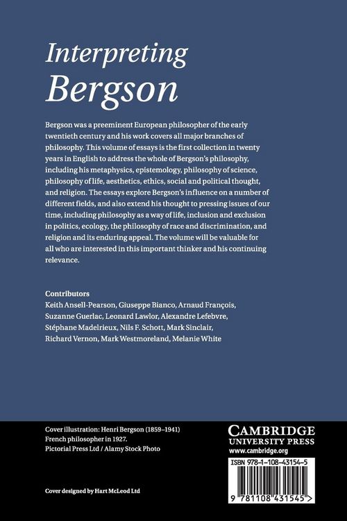Produktbild: Interpreting Bergson