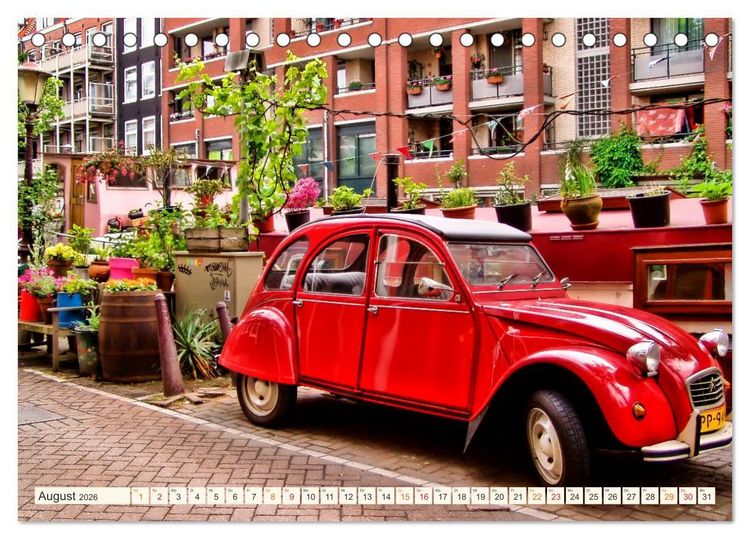 Produktbild: Citro&euml;n 2CV - geliebte Ente (Tischkalender 2026 DIN A5 quer), CALVENDO Monatskalender