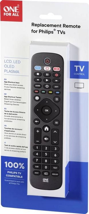 Produktbild: One For All Philips 2.0 Philips Fernbedienung Schwarz