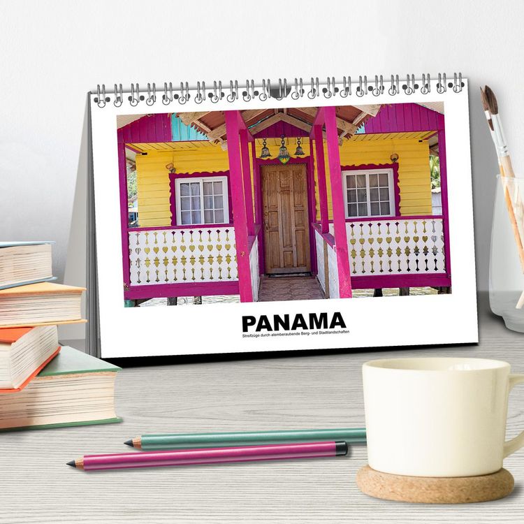 Produktbild: Panama - Streifz&uuml;ge durch atemberaubende K&uuml;sten-, Berg- und Stadtlandschaften (Tischkalender 2026 DIN A5 quer), CALVENDO Monatskalender