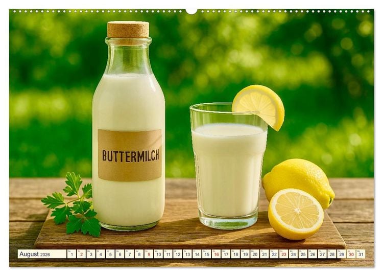 Produktbild: Milch und Milchprodukte (Wandkalender 2026 DIN A2 quer), CALVENDO Monatskalender