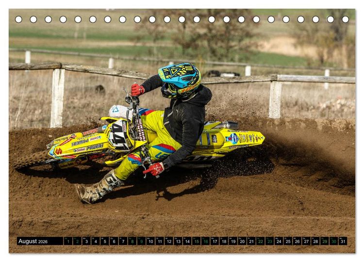 Produktbild: MOTOCROSS 2026 (Tischkalender 2026 DIN A5 quer), CALVENDO Monatskalender
