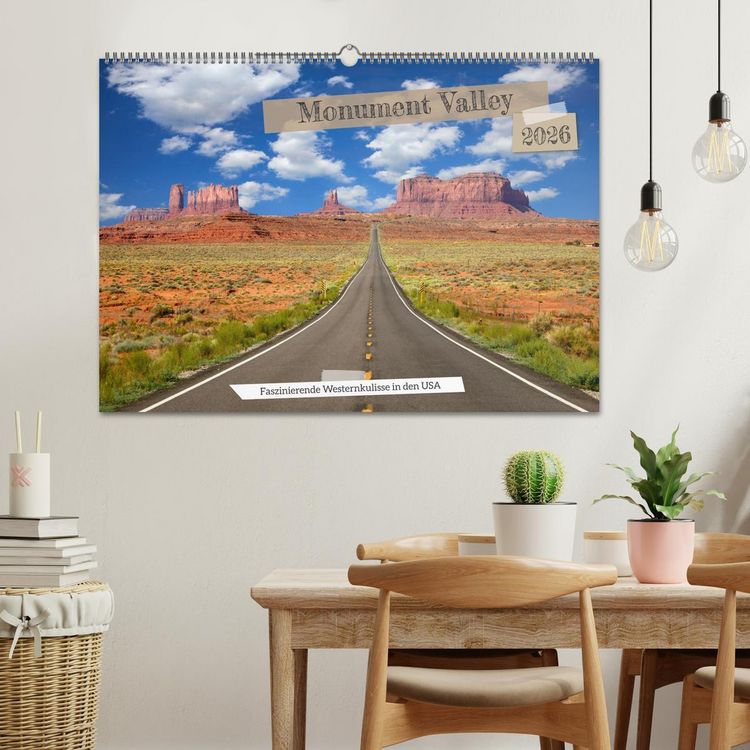 Produktbild: Monument Valley - Faszinierende Westernkulisse in den USA (Wandkalender 2026 DIN A2 quer), CALVENDO Monatskalender