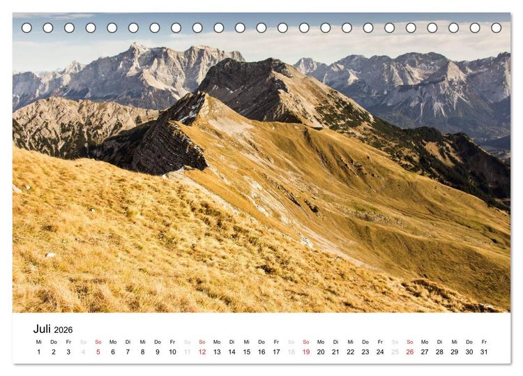 Produktbild: Bergpixel "kreuz und quer durch die Alpen" (Tischkalender 2026 DIN A5 quer), CALVENDO Monatskalender