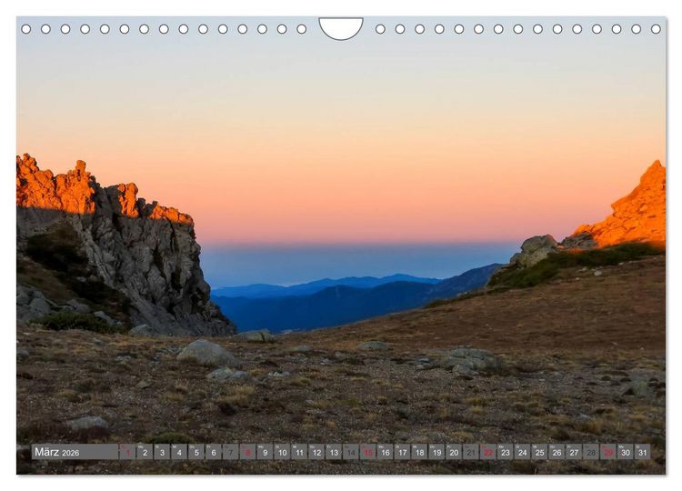 Produktbild: Korsika - Weitwanderweg GR 20 (Wandkalender 2026 DIN A4 quer), CALVENDO Monatskalender