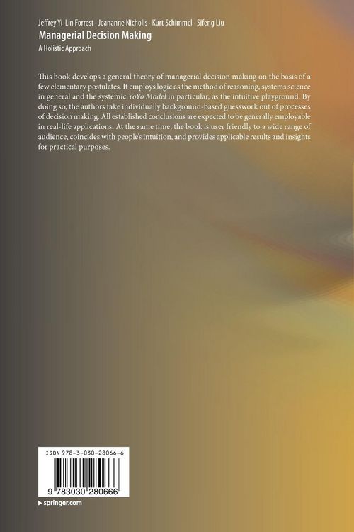 Produktbild: Managerial Decision Making