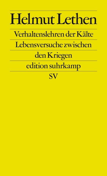 Produktbild: Verhaltenslehren der Kälte