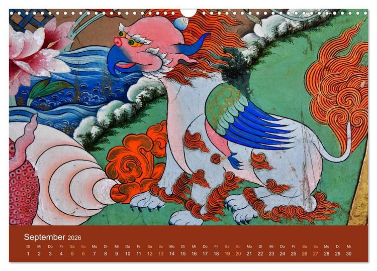 Produktbild: Buddhistische G&ouml;tter, G&ouml;tzen und D&auml;monen (Wandkalender 2026 DIN A3 quer), CALVENDO Monatskalender