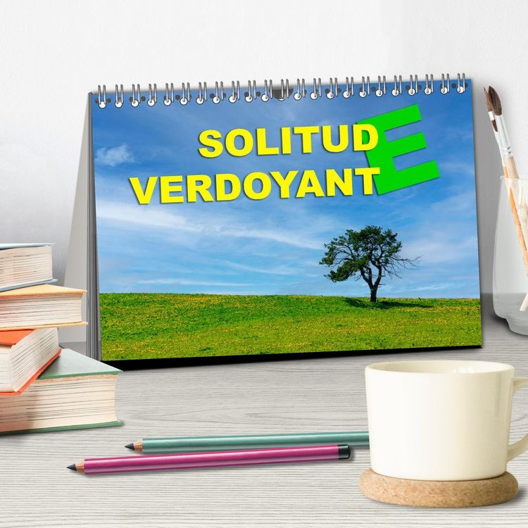 Produktbild: Solitude verdoyante (Calendrier de bureau 2026 DIN A5 vertical), CALVENDO calendrier mensuel