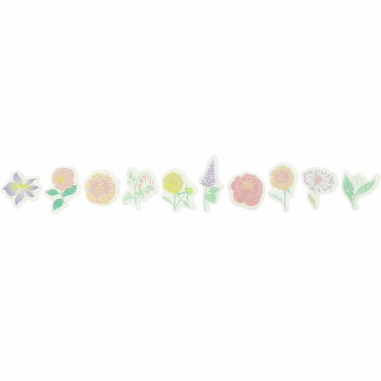 Produktbild: Washi Sticker Blumen, Pastell , The Sky is the Limit, 200 Stk/Rolle