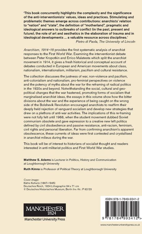 Produktbild: Anarchism, 1914-18
