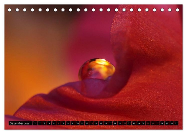 Produktbild: Wassertropfen - Diamanten des Lebens (Tischkalender 2026 DIN A5 quer), CALVENDO Monatskalender