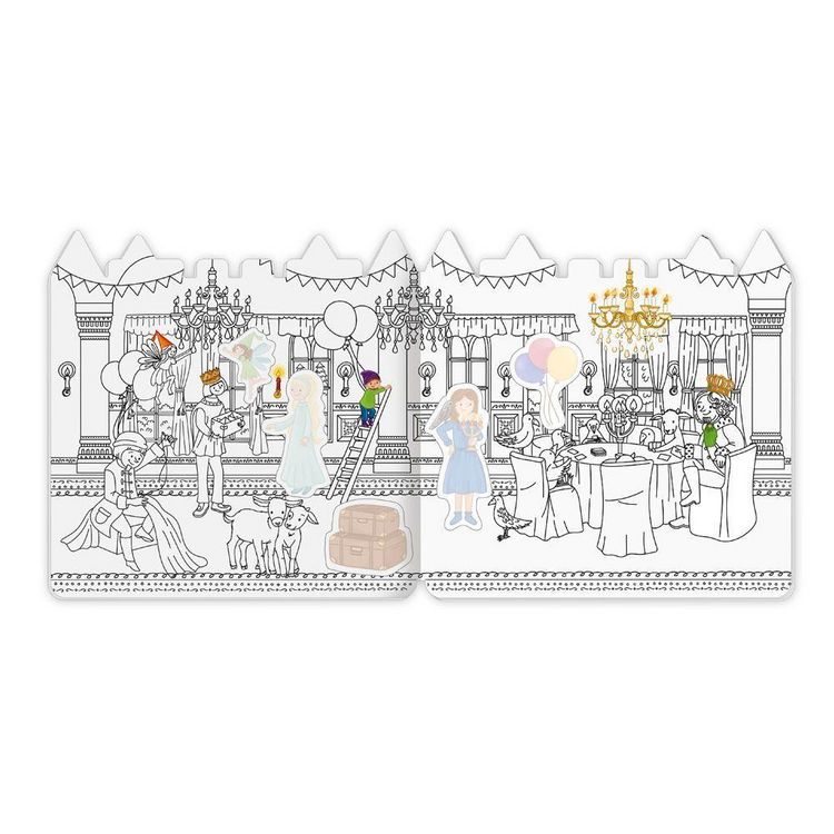 Produktbild: TR&Ouml;TSCH - Malbuch Stickermalbuch M&auml;rchenschloss| Ab 4 Jahren