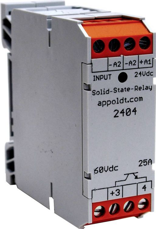 Produktbild: Appoldt Halbleiterrelais 2404 25A Schaltspannung (max.): 60 V/DC 1St.