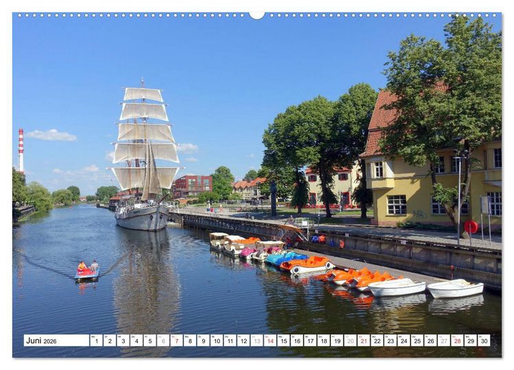 Produktbild: Memel - Klaipeda. Litauens Fenster zum Meer (hochwertiger Premium Wandkalender 2026 DIN A2 quer), Kunstdruck in Hochglanz
