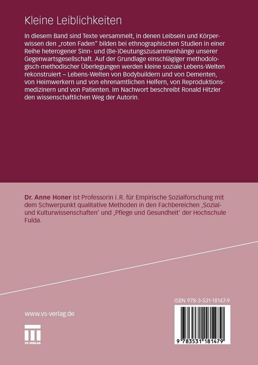 Produktbild: Kleine Leiblichkeiten
