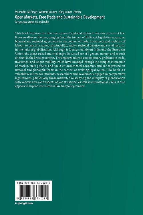 Produktbild: Open Markets, Free Trade and Sustainable Development