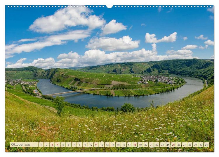 Produktbild: Die Mosel von Metz bis Koblenz (Wandkalender 2026 DIN A2 quer), CALVENDO Monatskalender