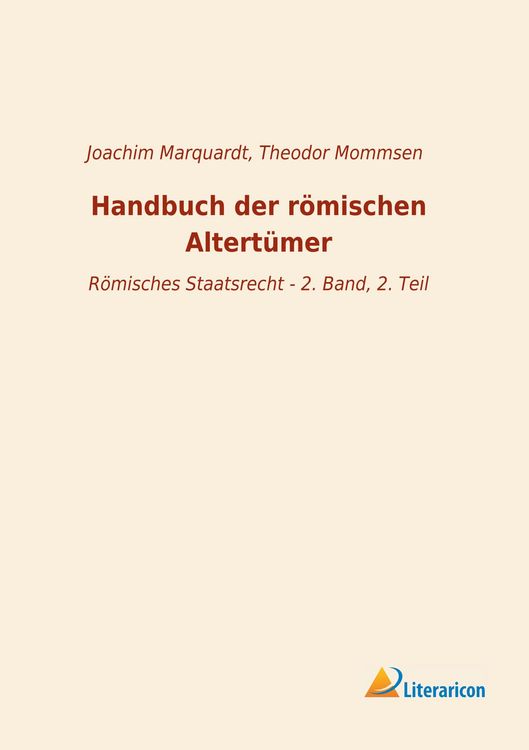 Produktbild: Handbuch der r&ouml;mischen Altert&uuml;mer