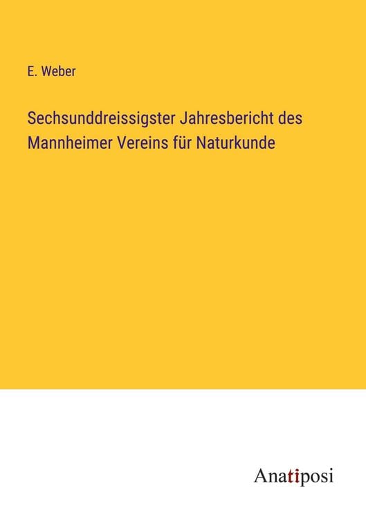 Produktbild: Sechsunddreissigster Jahresbericht des Mannheimer Vereins f&uuml;r Naturkunde