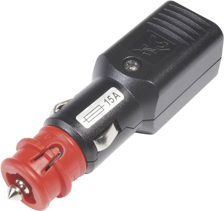 Produktbild: ProCar Universalstecker NG 15A mit zwangsgef&uuml;hrter Zugentlastung, mit Sicherung Belastbarkeit Strom max.=15 A 12 V, 24 V