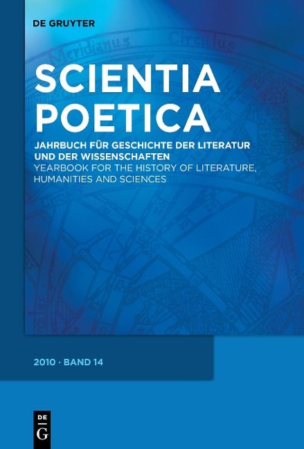 Produktbild: Scientia Poetica, Band 14, Scientia Poetica (2010)