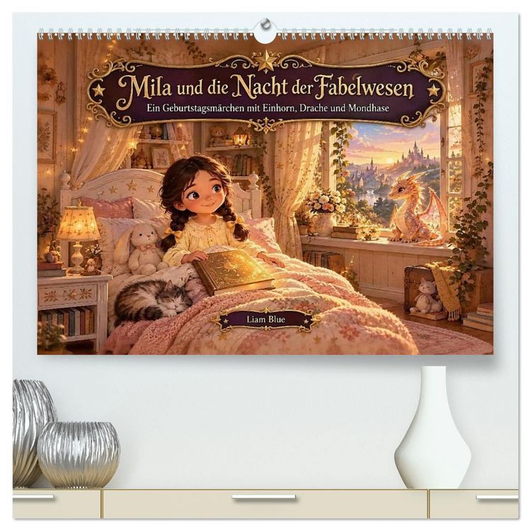 Produktbild: Mila und die Nacht der Fabelwesen (hochwertiger Premium Wandkalender 2027 DIN A2 quer), Kunstdruck in Hochglanz