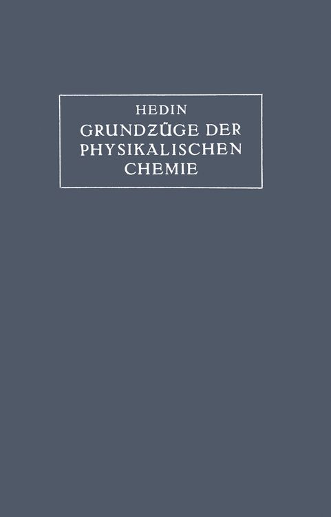 Produktbild: Grundz&uuml;ge der Physikalischen Chemie in ihrer Beziehung zur Biologie