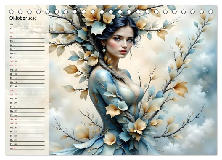 Produktbild: Waldgeborene Eleganz (Tischkalender 2026 DIN A5 quer), CALVENDO Monatskalender
