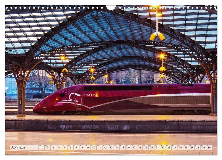Produktbild: Bahnh&ouml;fe in Europa (Wandkalender 2026 DIN A3 quer), CALVENDO Monatskalender