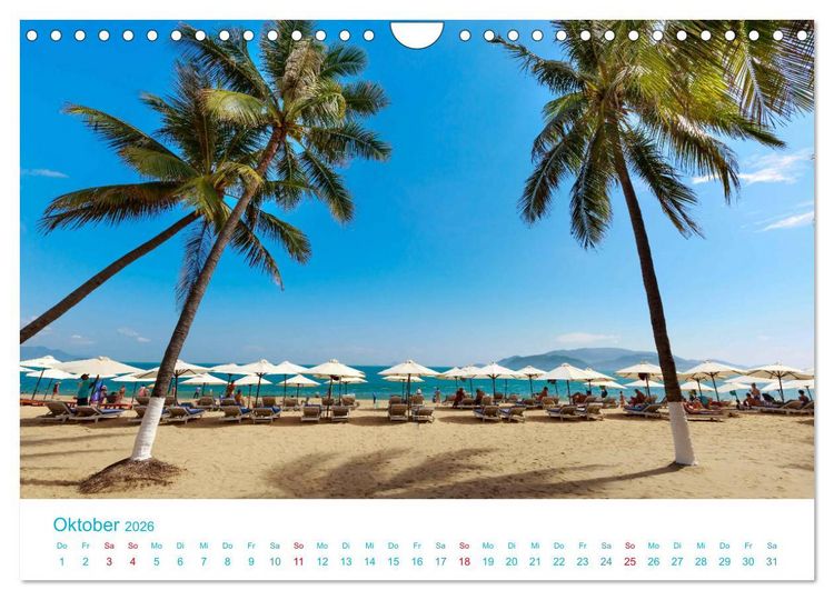 Produktbild: Unter Palmen 2026. Impressionen von den sch&ouml;nsten Str&auml;nden der Welt (Wandkalender 2026 DIN A4 quer), CALVENDO Monatskalender