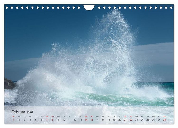 Produktbild: Azurblaue Horizonte - Die Sch&ouml;nheit des Meeres einfangen (Wandkalender 2026 DIN A4 quer), CALVENDO Monatskalender