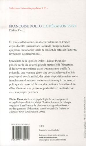 Produktbild: Fran&ccedil;oise Dolto, la d&eacute;raison pure