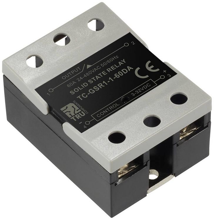 Produktbild: TRU COMPONENTS Halbleiterrelais TC-GSR-1-60DA 60A Schaltspannung (max.): 480 V/AC 1St.