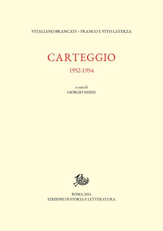Produktbild: Carteggio 1952-1954