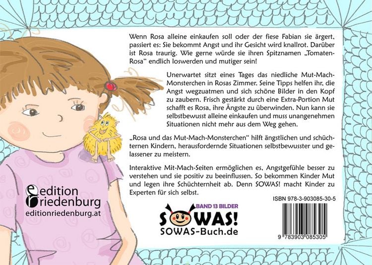 Produktbild: Rosa und das Mut-Mach-Monsterchen - Das Bilder-Erz&auml;hlbuch f&uuml;r Kinder, die mutiger sein wollen