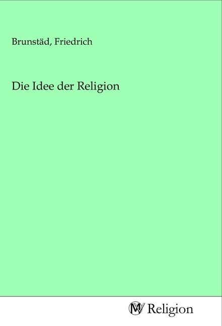 Produktbild: Die Idee der Religion