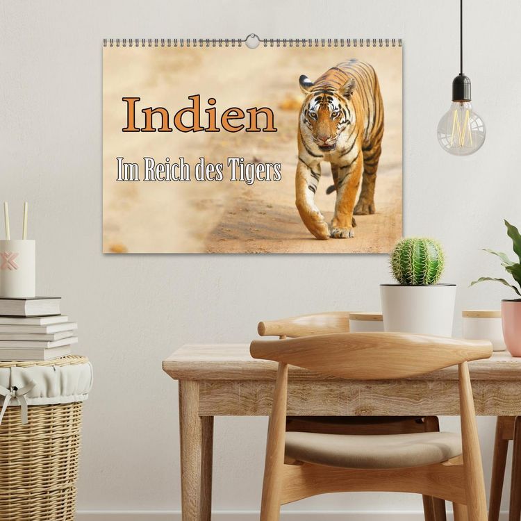 Produktbild: Indien - Im Reich des Tigers (Wandkalender 2026 DIN A3 quer), CALVENDO Monatskalender