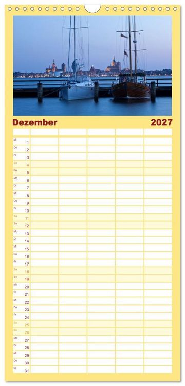 Produktbild: Familienplaner 2027 - R&uuml;gen und Hiddensee - Momente einer Reise mit 5 Spalten (Wandkalender, 21 x 45 cm) CALVENDO