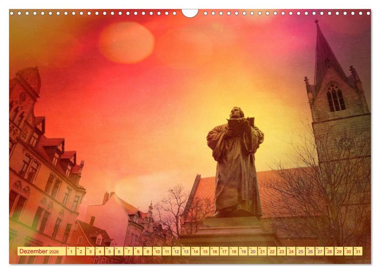 Produktbild: ERFURT obercool (Wandkalender 2026 DIN A3 quer), CALVENDO Monatskalender
