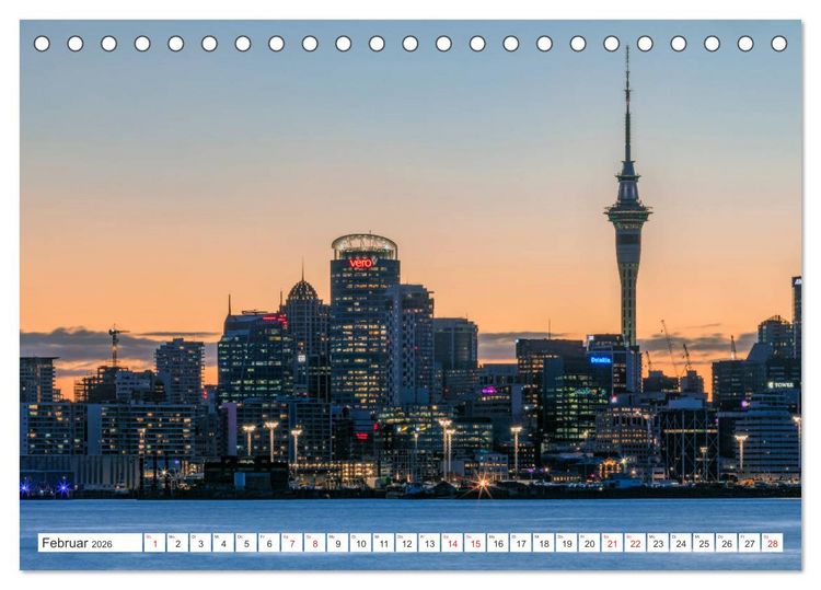 Produktbild: Neuseeland Nordinsel - Das Land der Hobbits und Vulkane (Tischkalender 2026 DIN A5 quer), CALVENDO Monatskalender